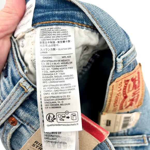 Levi's Womens Ribcage Straight Jeans 25x32 0 Blue Ringing Bells 79078-0017 NWT - Picture 12 of 16
